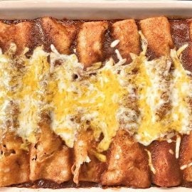 Enchiladas cu dovleac, quinoa si branza de capra Enchiladas cu dovleac, quinoa si branza de capra
