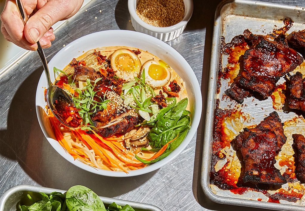 Ramen picant cremos cu pui Char Siu – - Reţetă