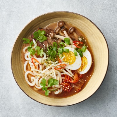 Supa Ramen cu vita si kimchi Supa Ramen cu vita si kimchi