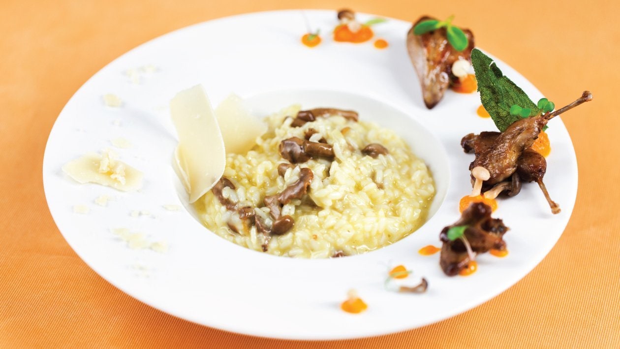 Risotto cu ciuperci de padure si prepelita – - Reţetă