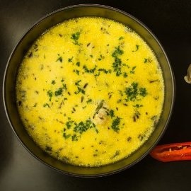 Ciorba de perisoare afumata