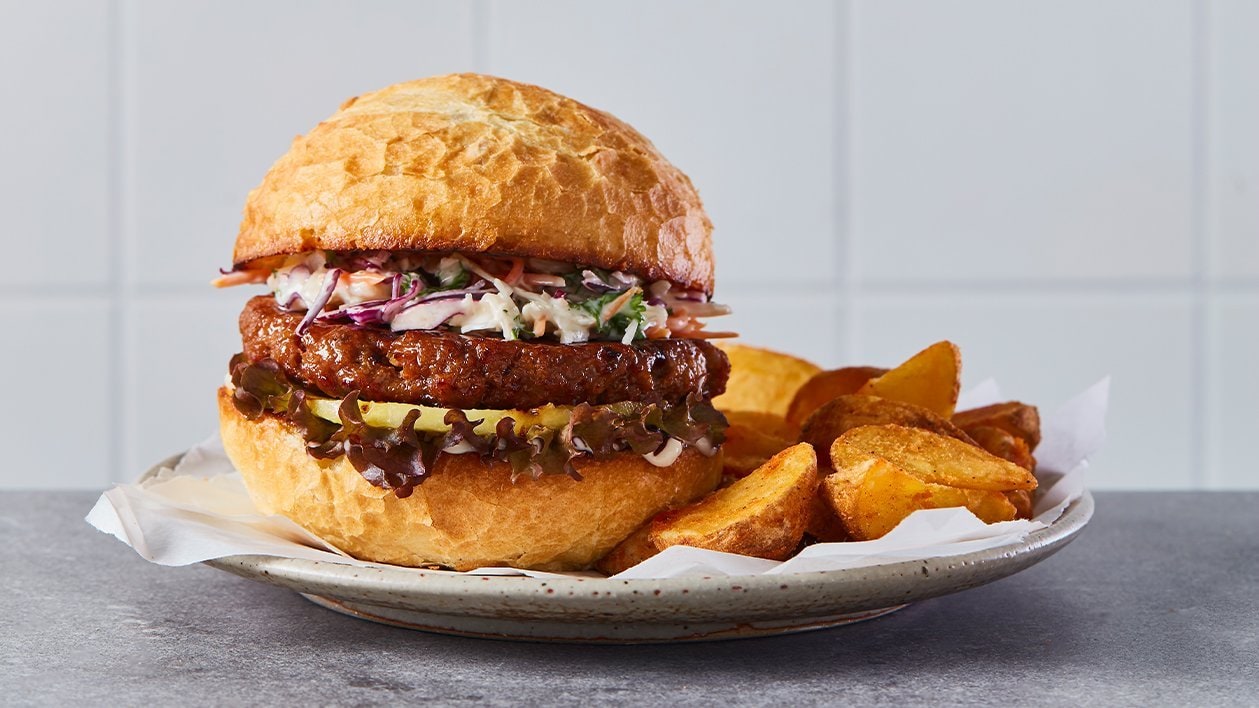 Burger barbecue vegan – - Reţetă