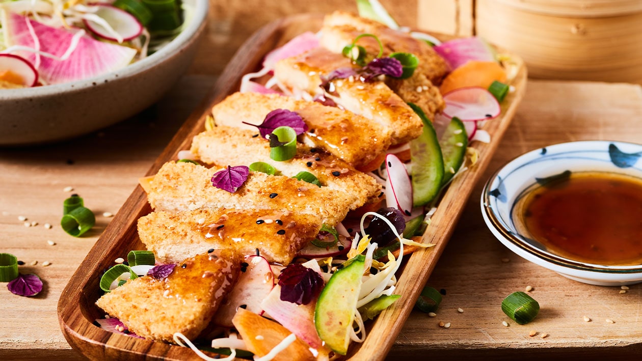 Snitel vegan cu salata japoneza – - Reţetă
