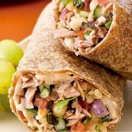 Wrap cu ton si fasole alba