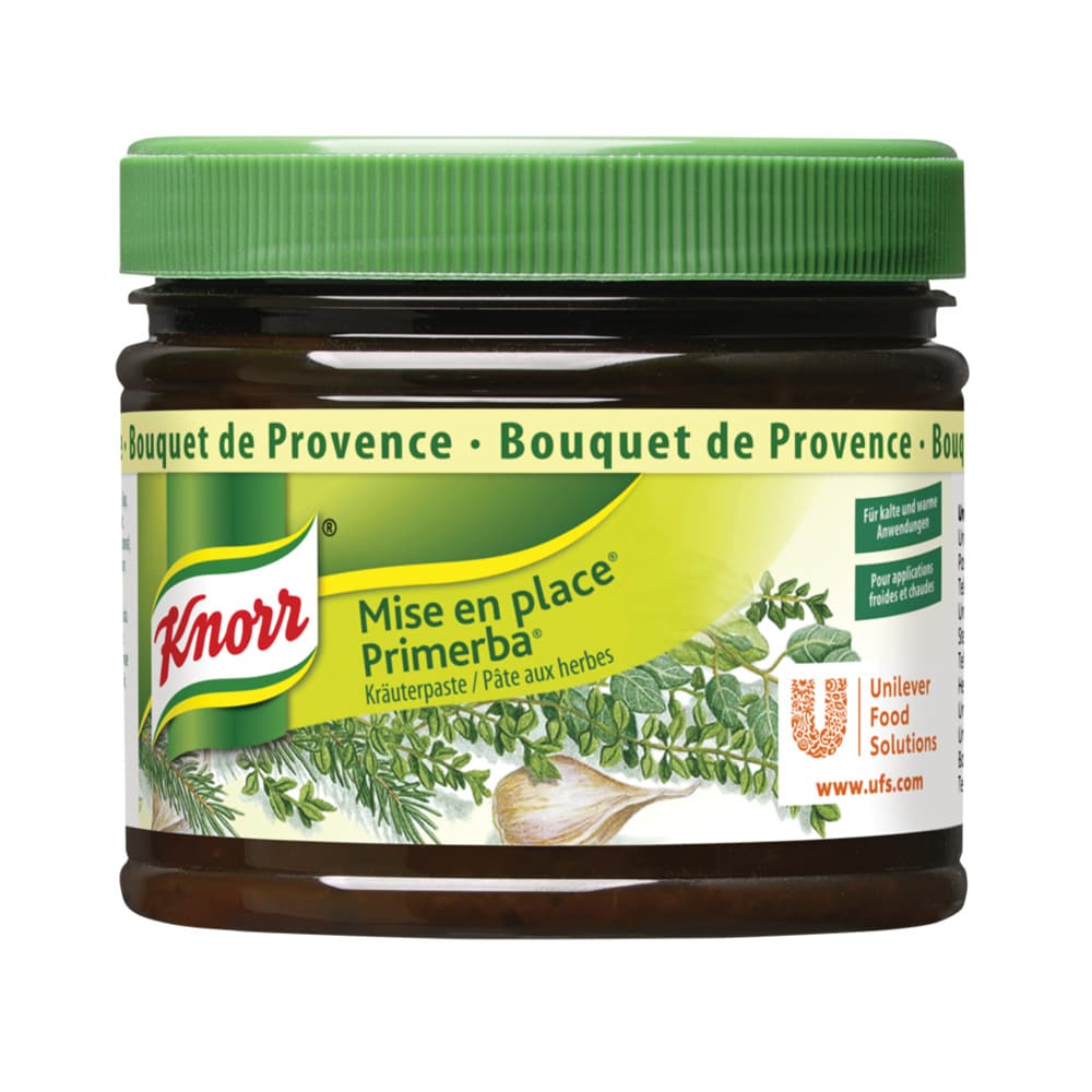 Knorr Primerba Ierburi de Provence - Cu o compozitie de inalta calitate a ierburilor aromatice, este ideal pentru o gama larga de preparate.