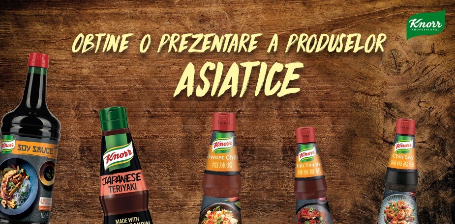 Obtine o prezentare a produselor asiatice din gama Knorr Professional