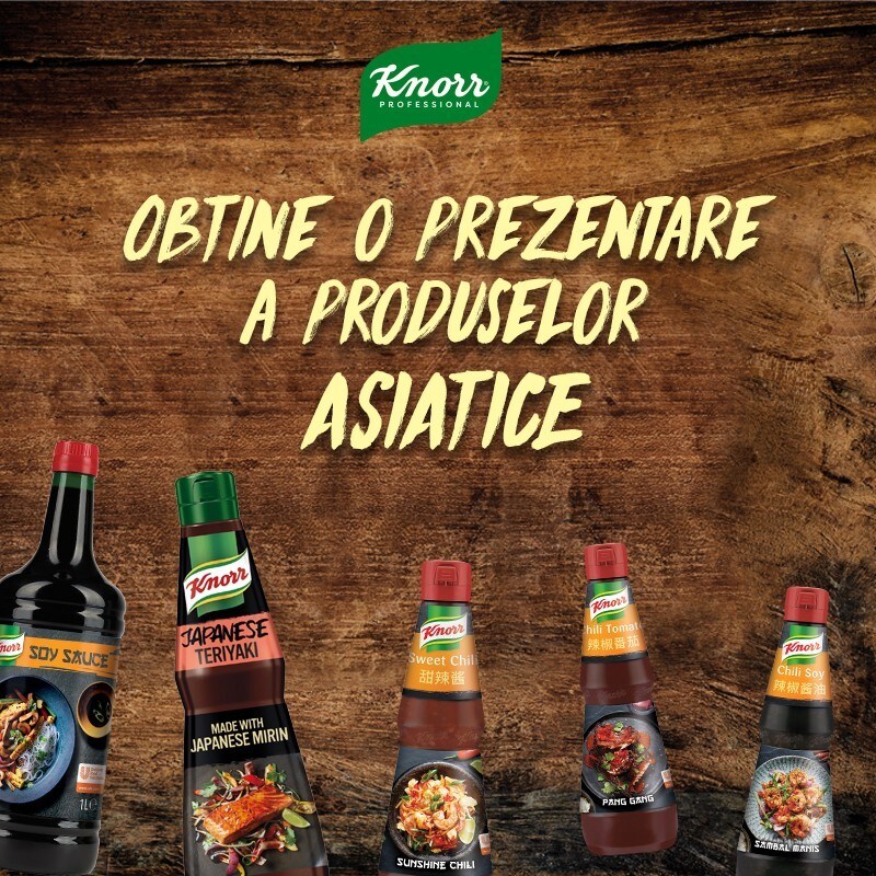 Obtine o prezentare a produselor asiatice din gama Knorr Professional