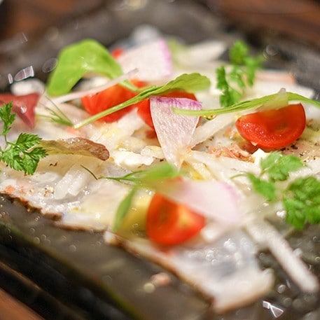 Carpaccio la Restaurantul D.O.M 