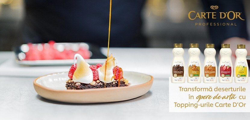 Evidențiază meniul de deserturi cu Carte D'Or Professional!