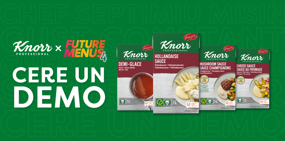  Ai găsit în broșura Knorr Professional o rețetă care te-a inspirat? Testeaz-o în bucătăria ta!