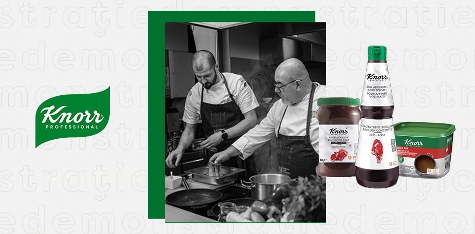 Obține o demonstrație culinară în locația ta cu Bulioanele Knorr Professional!