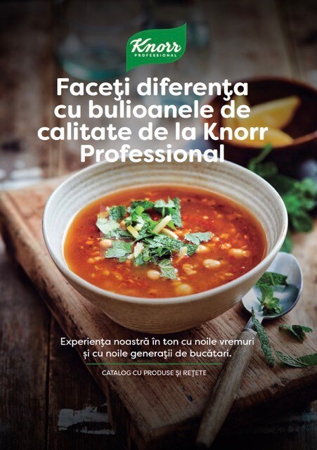 Brosura cu retete de la Knorr Professional Brosura cu retete de la Knorr Professional