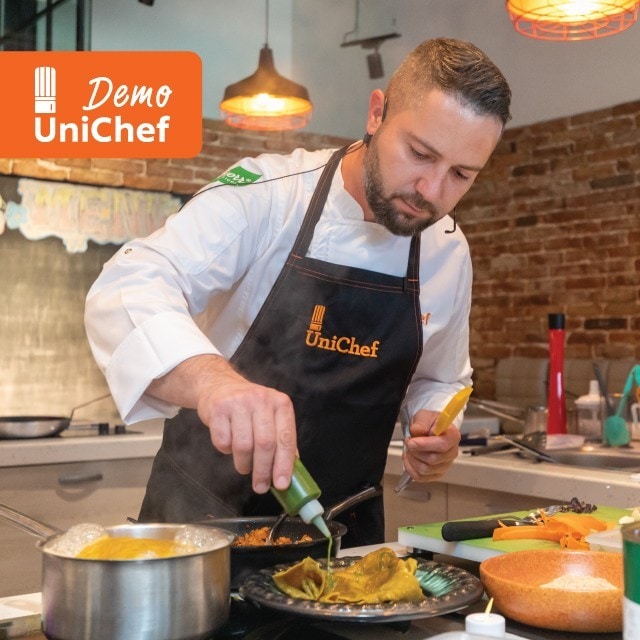 Demonstratie culinara UniChef CUP 2022 Chef Liviu Preda