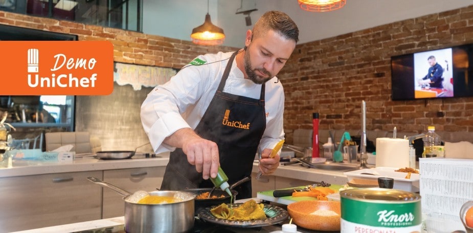 Demonstratie culinara UniChef CUP 2022 Chef Liviu Preda