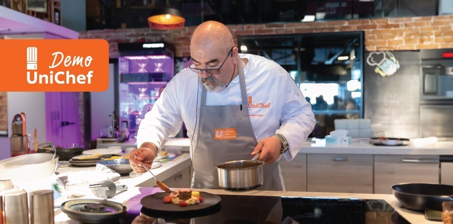 Demonstratie culinara UniChef CUP 2022 Chef Robert Voicu