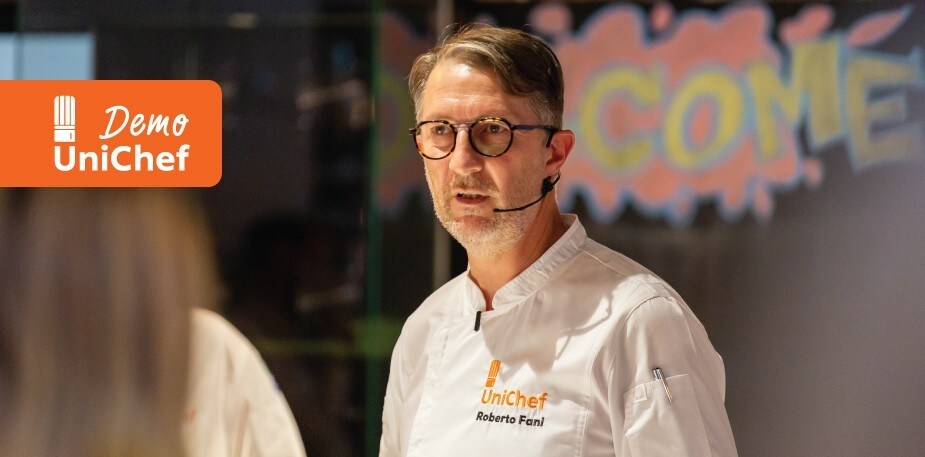 Demonstratie culinara UniChef CUP 2022 Chef Roberto Fani
